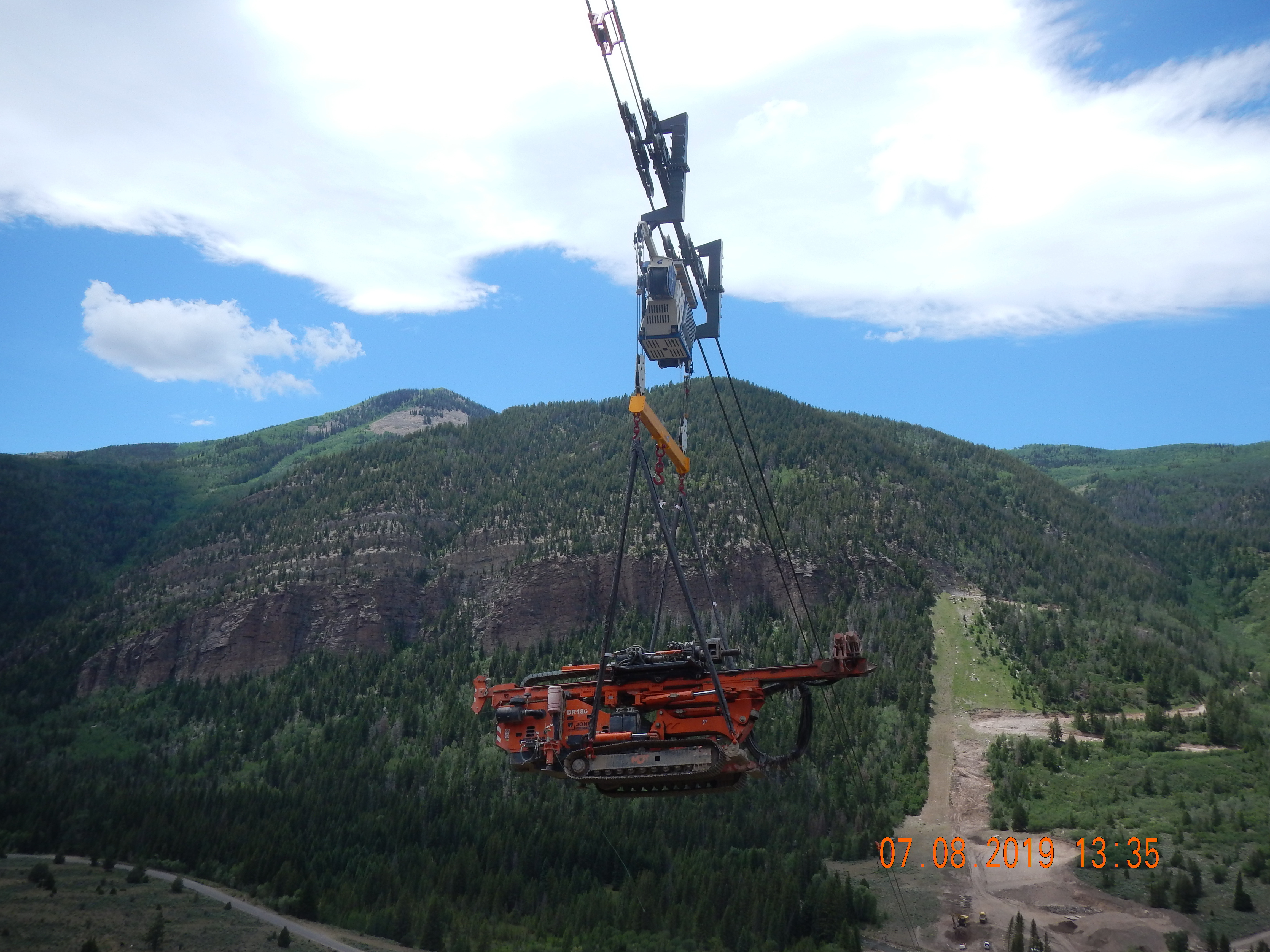 Crane over the North Fork Siphon